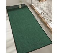 NBYGSC Bathroom Rugs Mat 59x17 Ultra Thin Non Slip Bath Mats Runner Quick Dry Absorbent Bath Mat for Bathroom Floor (Green 59"x17")