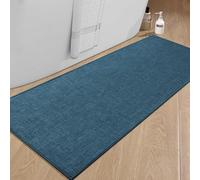 NBYGSC Bathroom Rugs Mat 59x24 Ultra Thin Non Slip Bath Mat Large Quick Dry Absorbent Bath Mat for Bathroom Floor (Dark Blue 59"x24")