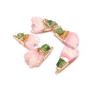 NBYGSC Beads Natural Stone Pendant,Irregular Quartz Charms for Jewelry Making Necklace Earring Accessories 1pcs for Jewelry Making (Size : 3)
