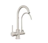 NBYGSC Beige Pull out Faucet with Filter Hot Cold Mixer Tap Purified Drinking Water Sink Crane Perfect for Home & Kitchen Use