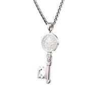 NBYGSC Benedict Necklace For Women and Men, 925 Sterling Silver Chain Saint Benedict Medal Benedict Chokers, Benedict Medals, San Benito Medalla De San Benito, Saint Benedict Medal