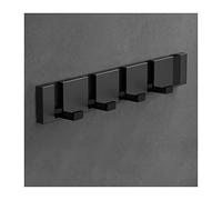 NBYGSC Black Wall Mounted Rack, Space Saving Hanger for Hanging Clothes Hats Keys 5 Hooks Coat Hook