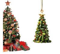 NBYGSC Book Lover Christmas Ornaments,2D Acrylic Christmas Tree Book Pendant - Holiday Atmosphere Props for Patio Windowsills Indoor Outdoor Festival Parties