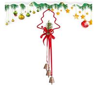 NBYGSC Bows for Christmas Tree, Ribbons with Bell - Festive Pendant with Pineapple for Shops, Bedroom, Kitchen, Living Room and Small Spaces