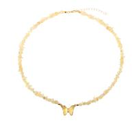 NBYGSC Butterfly Necklace For Women, Colorful Butterfly Quartzs Pendant Necklaces Natural Stone Amethysts Neckalce, Butterfly Choker Necklace, Pink Butterfly Necklace, Blue Butterfly Necklace