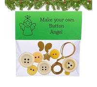 NBYGSC Button Christmas Tree Ornament Kits - Handmade Button Snowman Craft Kit, Holiday Decoration Set, Christmas Tree Ornament for Parties Windowsills Garden Lawn Porch Outdoor Courtyard Patio Kids