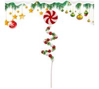 NBYGSC Candy Tree Pick - Christmas Candy Branch Decor, Hanging Candy Branch Ornament, Candy Cane Christmas Decorations, Candy Ornaments for Christmas Tree Topper Wreath Vase Filler Home Decor