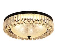 NBYGSC Ceiling Chandelier, Round Shape American Glass Ceiling Light Living Room Bedroom Ceiling Lamp Crystal Ceiling Light Light Luxury Restaurant Chandelier [Energy Class A++]