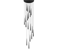 NBYGSC Chandelier Sputnik Light,Ceiling Light, Ing Fixture with Acrylic Shade Adjustable Cone Small Ing for Island Dining Room Living Room/Black/18 Lights