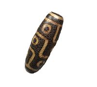 NBYGSC Charm Jewelry Natural Old Agate Nine Eyes Dzi Bead Pendant Necklace