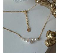 NBYGSC Charm Jewelry Natural Pearl Necklace Female Clavicle Chain Adjustable Chain Length ing Crystal Necklace Wedding Necklace Metaphysical Jewelry Crafts Jewelry Making Talisman for