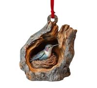 NBYGSC Christmas Acrylic Ornament - f0rest Animal Pendant, Cute Wildlife Decoration | Lightweight 2D Acrylic Animal Hanging | Easy hanng Squirrel Hedgehog Raccoon Bird Bunny Gift Decor