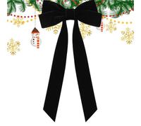 NBYGSC Christmas Bows - 22cm x 45cm Large Velvet Bow Double-Layer Home Wedding, Double-Layer Indoor Home Decor, Indoor Christmas Decorations, Red Bows For Christmas Tree and Holiday Decor