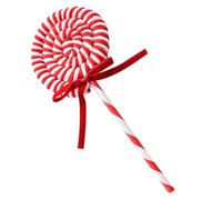 NBYGSC Christmas Felt Lollipop Ornaments - Candy Cane Inspired Felted Decorations for Tree Hanging, Soft Fake Candy Accessories for Holiday Parties, Winter Festival Vase Fillers, Whimsical Seasonal