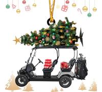 NBYGSC Christmas Golf Cart Decor - Golf Cart Ornaments for Christmas, Christmas Decoration Golf Cart Hanging Car, Golf Cart Pendant,2D Acrylic Golf Lover Ornament, Stunning Holiday Christmas Tree