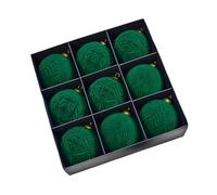 NBYGSC Christmas Ornaments - 9 Pieces Velvet Pendant, 3.9 Inch Shatterproof Christmas Decoration, Elegant Hanging Tree Baubles, Holiday Home Decor Set | Ornament Balls for Winter Holiday Indoor out