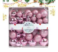 NBYGSC Christmas Ornaments Balls, Festival Glitter Charm Pendant | Christmas Tree Ornament for Outdoor Tabletop Pathway Garden Fireplace Banister Window Garland Stair