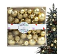 NBYGSC Christmas Ornaments Balls, Indoor Glitter Pendant Decor - Christmas Tree Ornament for Outdoor Tabletop Pathway Garden Fireplace Banister Window Garland Stair