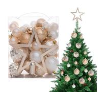 NBYGSC Christmas Ornaments - Pendant Hangable 50 Pieces Festive Decor, Decorative Ornament, Holiday Tree Baubles for Party Celebration Festival Gathering, Seasonal Home Decorations for Living Room