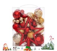 NBYGSC Christmas Ornaments - Pendant Hangable 50 Pieces Festive Decor, Decorative Ornament, Holiday Tree Baubles for Party Celebration Festival Gathering, Seasonal Home Decorations for Living Room