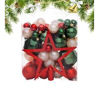 NBYGSC Christmas Ornaments - Pendant Hangable 50 Pieces Festive Decor, Decorative Ornament, Holiday Tree Baubles for Party Celebration Festival Gathering, Seasonal Home Decorations for Living Room
