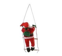 NBYGSC Christmas Santa Climber - Festive Rope Hanging Figure, Creative Toy with Lights and Music, Decorative Holiday Ornament For Door Staircase Porch School Mall | Display Accent