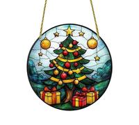 NBYGSC Christmas Sun Catchers - 2D Acrylic Seasonal Decoration, Hanging Window Ornaments | For Living Room Bedroom Study Car Wall Home Decorators Event Planners Collectors Door Glass
