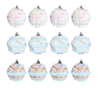 NBYGSC Christmas Tree Balls - 12-Piece Foam Christmas Decoration, Holiday Ornaments | Indoor Outdoor Party Gathering | Home Living Room Bedroom Garden Centerpiece Garland Door Window Decor