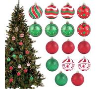 NBYGSC Christmas Tree Balls Ornament - Christmas Tree Decorations Set | Home Decor for Desktop Room Window Doorways Walls Stairs Doors Dormitory
