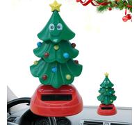 NBYGSC Christmas Tree Car Dashboard Toy - Christmas Solar Dancing Toys, Solar Christmas Dashboard Figures Toys, Novelty Solar Dancing Christmas Tree Figures for Car Dashboard Desk Windowsill