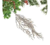 NBYGSC Christmas Tree Glitter Ornaments - with Pearl Shiny Artificial Pendant,Christmas Tree Ornaments - for Home Offices Room Doors Walls Fireplaces Railings Thanksgiving Holiday Birthday Party