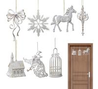 NBYGSC Christmas Tree Ornaments, Angel Christmas Tree Decorations, Snowflakes Ornaments for Winter Indoor Outdoor Window Room Decorations