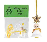 NBYGSC Christmas Tree Ornaments | Winter Holiday Educational - Button Tree Snowman Ornament Crafts Kit - for Door Wall Mantel Living Room Bedroom Party Kids Teens Adults Children