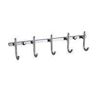 NBYGSC Chrome Robe Wall Mounted Zinc Coat Rack Heavy Duty Hanger Hook, for Hanging Towel Scarves, Coats, Purses and More,3 Hooks