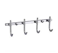 NBYGSC Chrome Robe Wall Mounted Zinc Coat Rack Heavy Duty Hanger Hook, for Hanging Towel Scarves, Coats, Purses and More,3 Hooks