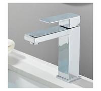 NBYGSC Chrome Single Hole Hot Cold Water Mixing Faucet for Tub Sink Countertop Mounted Crane Style & Stylish Bathroom Fixture