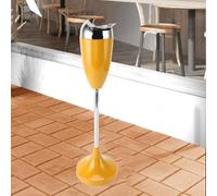 NBYGSC Cigarette Butt Container - Cigar Ashtray Stand Commercial Metal Ashtrays Cigar Ashtray with Lid Large and Tall Outdoor Ashtrays for Cigarette Butt Disposal(Yellow)