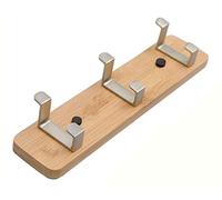 NBYGSC Coat Hooks,Wall Hangers,MultipurposeHooksCoat Rack Screw Key Holder Wall Mounted Bedroom Storage 3 Hooks Organizer for Hanging Hat Pack Jacket Towel in Hall Hallway Entryway 35.5cm, W