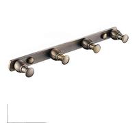 NBYGSC Coat Rack Brass Double Robe Wall Mounted Towel Heavy Duty Hanger Hook for Hanging Scarves, Coats, Keys and More, Screw Installation,Gold,5 Hooks