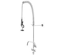 NBYGSC Commercial Kitchen with Pull Down Spray Head and Pre R Function G1/2 Vertical Sink Faucet Bar Counter Industrial Grade Mixing Tap for Restaurant or Home Use