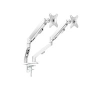 NBYGSC Computer Stand up and Down Left and Right Dual-Screen Monitor Stand Height Lifting Horizontal and Vertical Screen Degree Rotation(White)