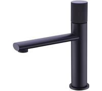 NBYGSC Contemporary Rose Gold Bathroom Faucet with Black Valve Ceramic Spout for Single Hole Installation - Health & Saving Water