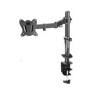 NBYGSC DL-M902-140 Full Motion Swivel Grommet Clamp Base Steel Single 10" - 27" Monitor Desk Stand Dual Arm Desktop Support 0-9.9 kg