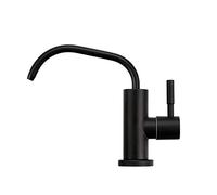 NBYGSC Drinking Purifier Faucet Stainless Steel Cold Only Single Hole Kitchen Water Filter Faucet-White(Black)