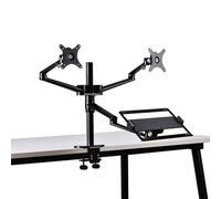 NBYGSC Dual Monitor Combination Stand, Three-Screen Office Desk Lift Bracket, Laptop Stand Combination