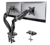 NBYGSC Dual Monitor Stand Desk Mount Swivel 孔距 Stand with C-Clamp, Grommet Mount Base for 13 to 32 Inch