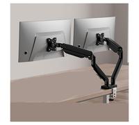 NBYGSC Dual Monitor Stand for 13" - 32" Screens, Adjustable Dual Monitor Stand with 180° Swivel, Tilt, and ° Rotation(Black)