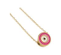 NBYGSC Evil Eye Necklace For Women and Men, Bohemia Round Evil Blue Eyes Pendant Necklaces Evil Eye Chain Necklaces, Evil Eye Necklace Gold, Evil Eye Choker, Evil Eye Necklace For Men