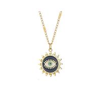 NBYGSC Evil Eye Necklace For Women and Men, Heart Evil Blue Eye Sun Necklace Evil Eye Pendant, Evil Eye Necklace Gold, Evil Eye Choker, Evil Eye Necklace For Men