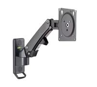 NBYGSC F120 17-27 Inch Gas Spring TV Wall Mount Bracket LCD Monitor Stand Aluminum Arm Bracket Degree Rotation(Matte with STB1)